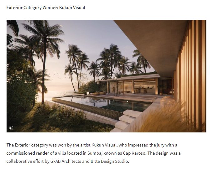Architectural visualization by Kunkun Visual